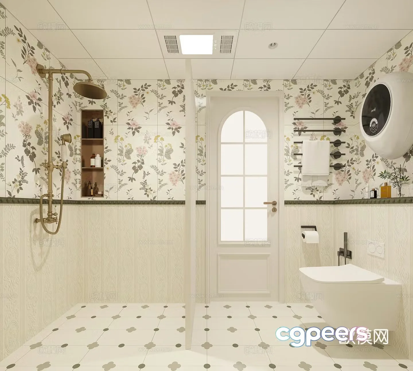 French bathroom 3d model