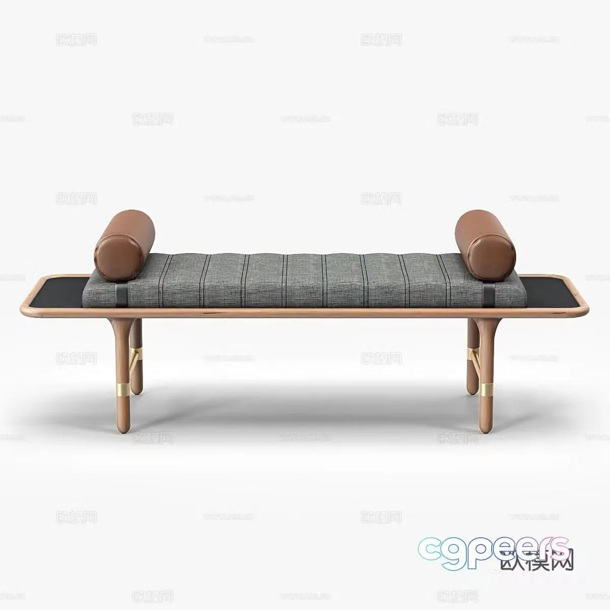 bench stool sofa stool 3d model