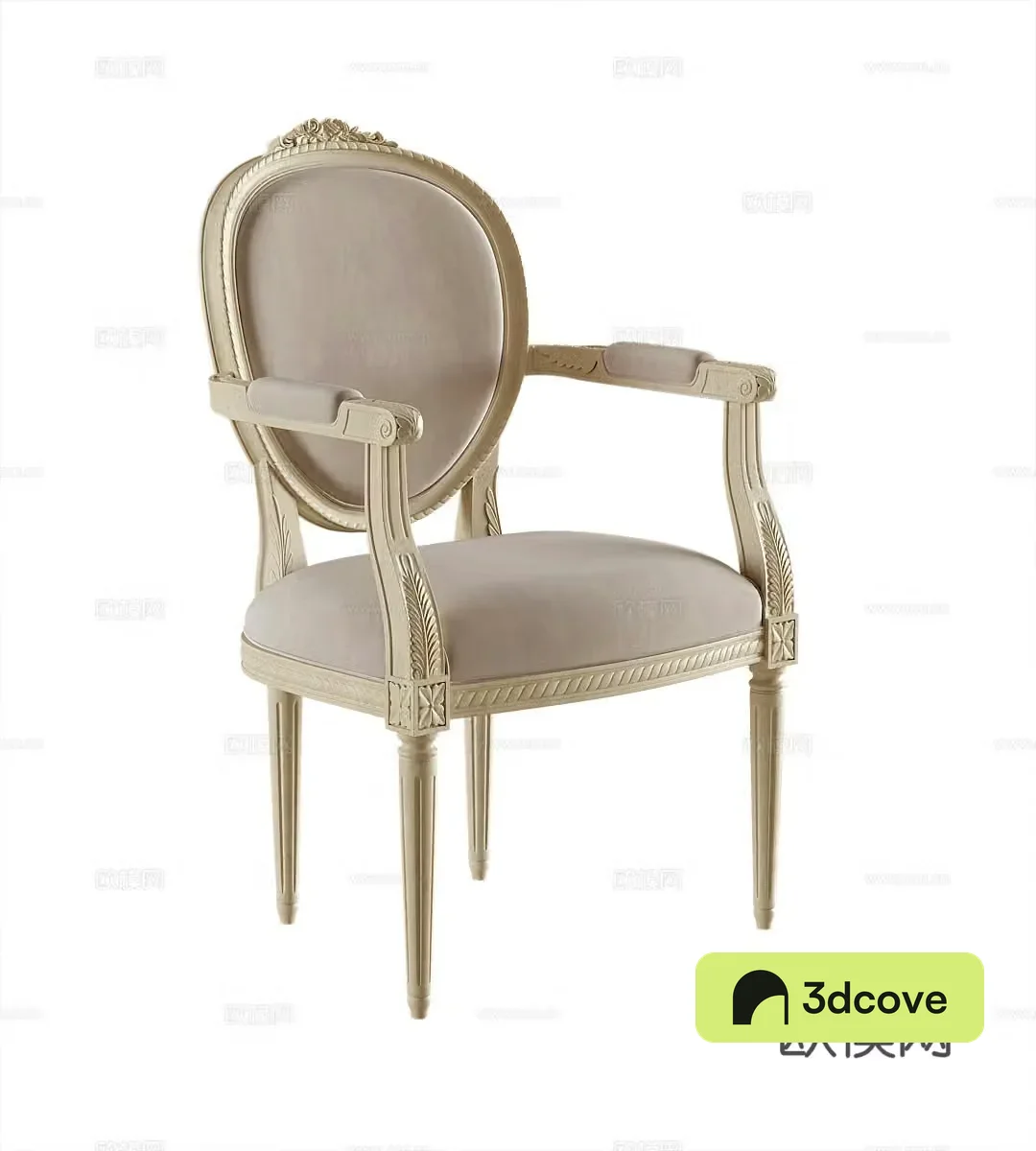 French single chair dining chair