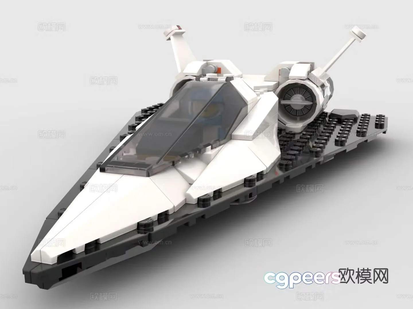 LEGO LEGO toys building blocks fighter spacecraft 3d model