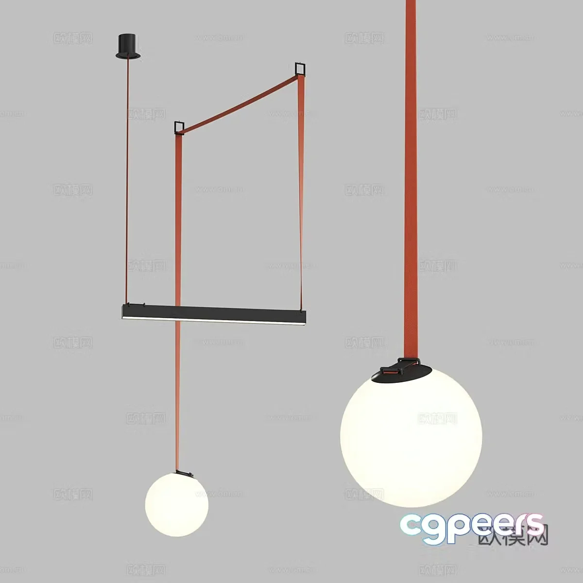 Modern simple chandelier chandelier simple chandelier living room chandelier light luxury chandelier 3d model