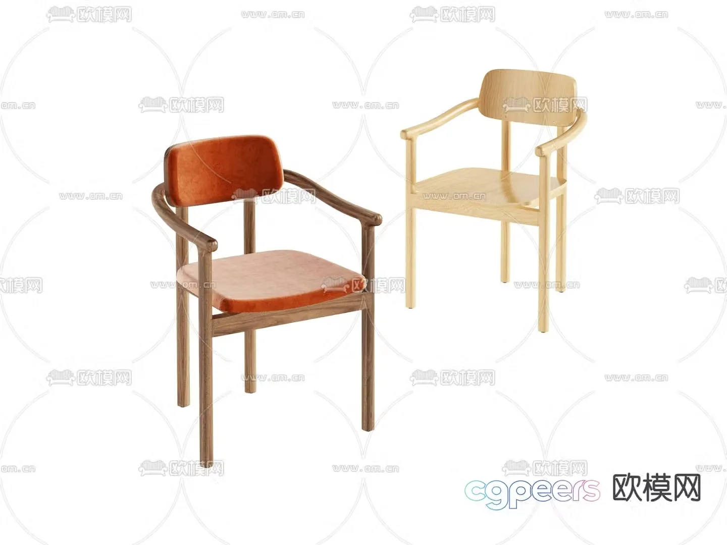 Modern chair Dining chair Armchair 3d model