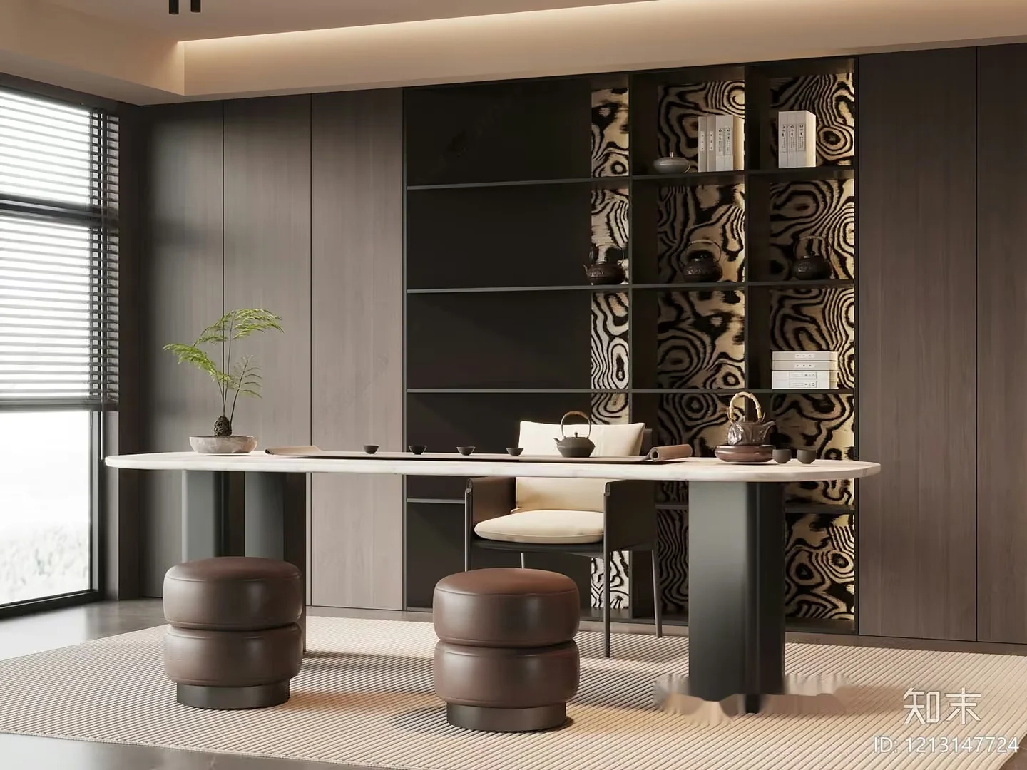 Modern Dining Room 3D Model – 5951 – VRAY Render