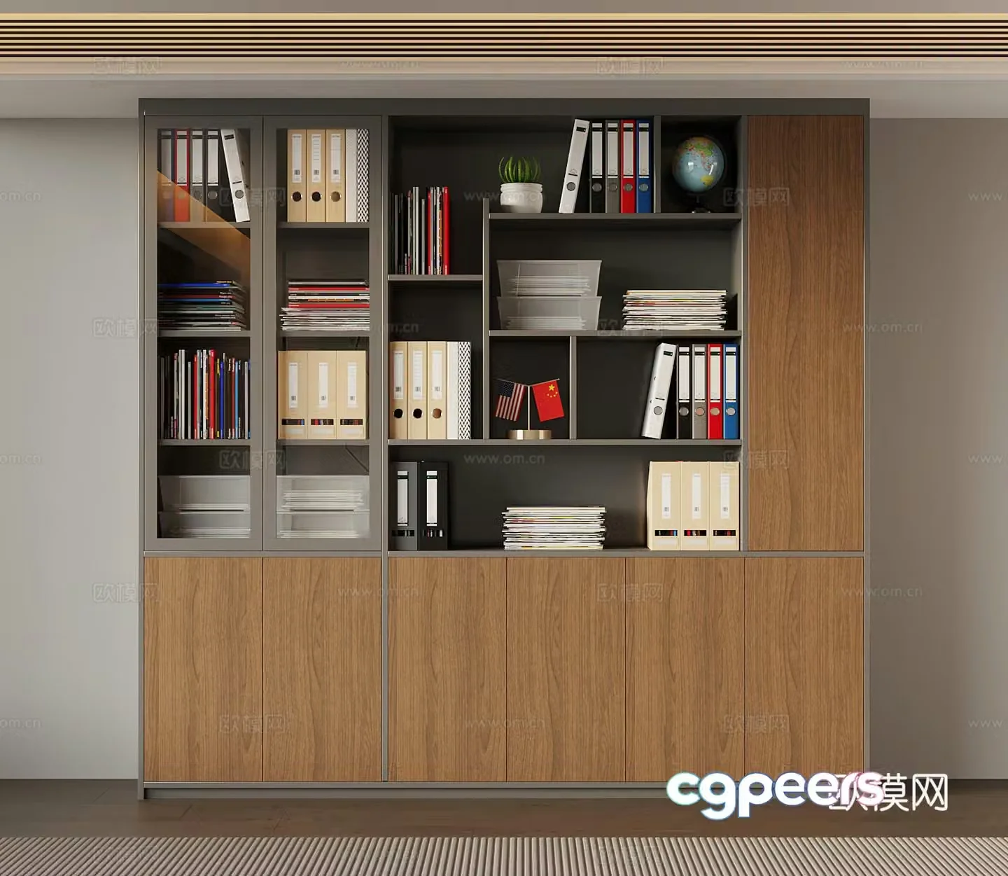 Italian medieval filing cabinet 3D model