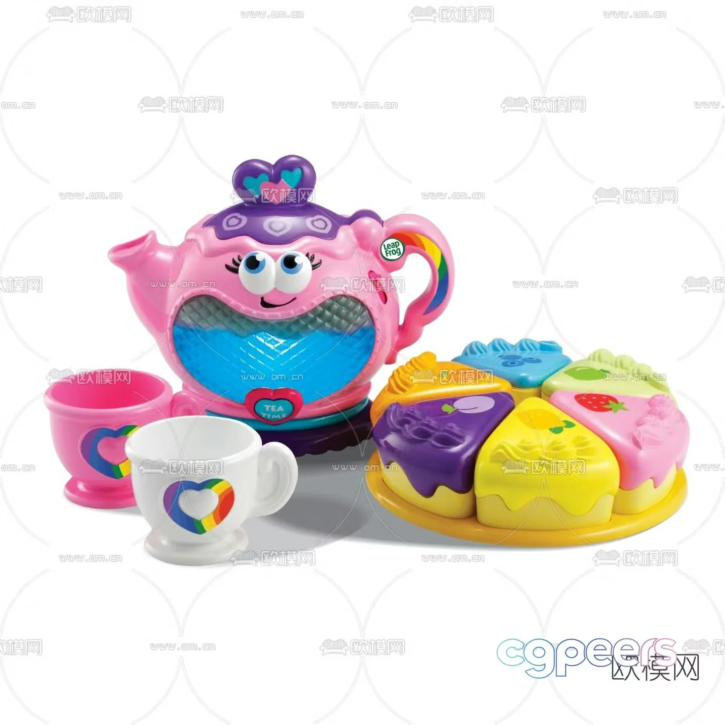 Modern children’s toy teapot 3d model