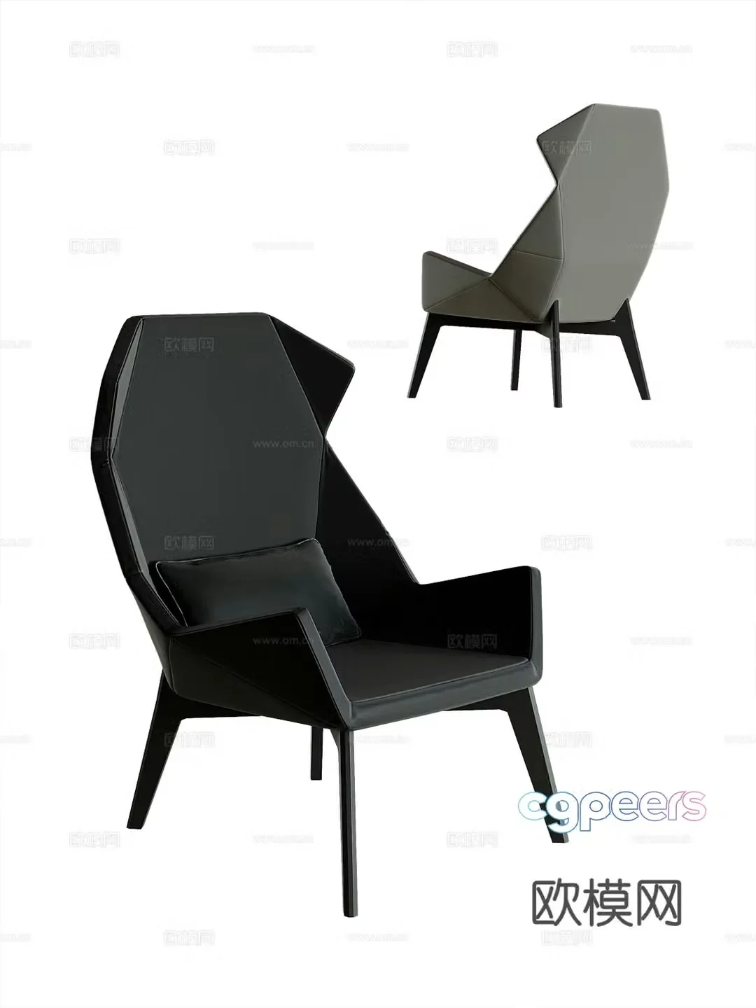 Modern leisure chair 3d model