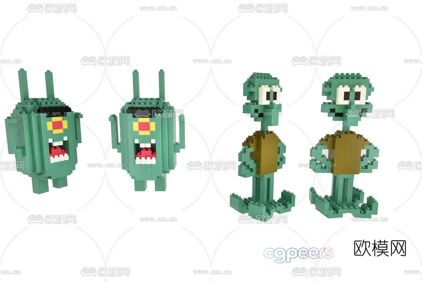 Modern Squidward Boss Toy 3D model