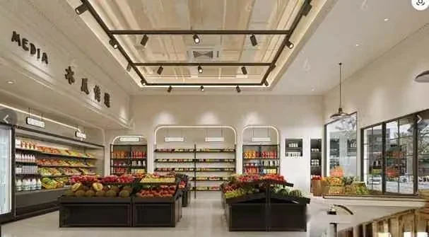 Modern Grocery Store 3D Model – 9155 – VRAY Render
