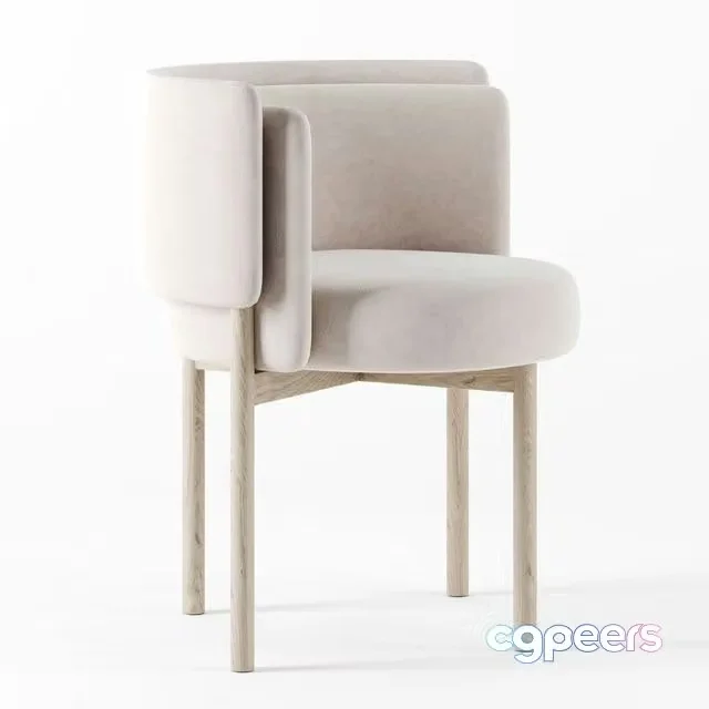 3ds Max Free – LAYERED BACK dining CHAIR by South hill home