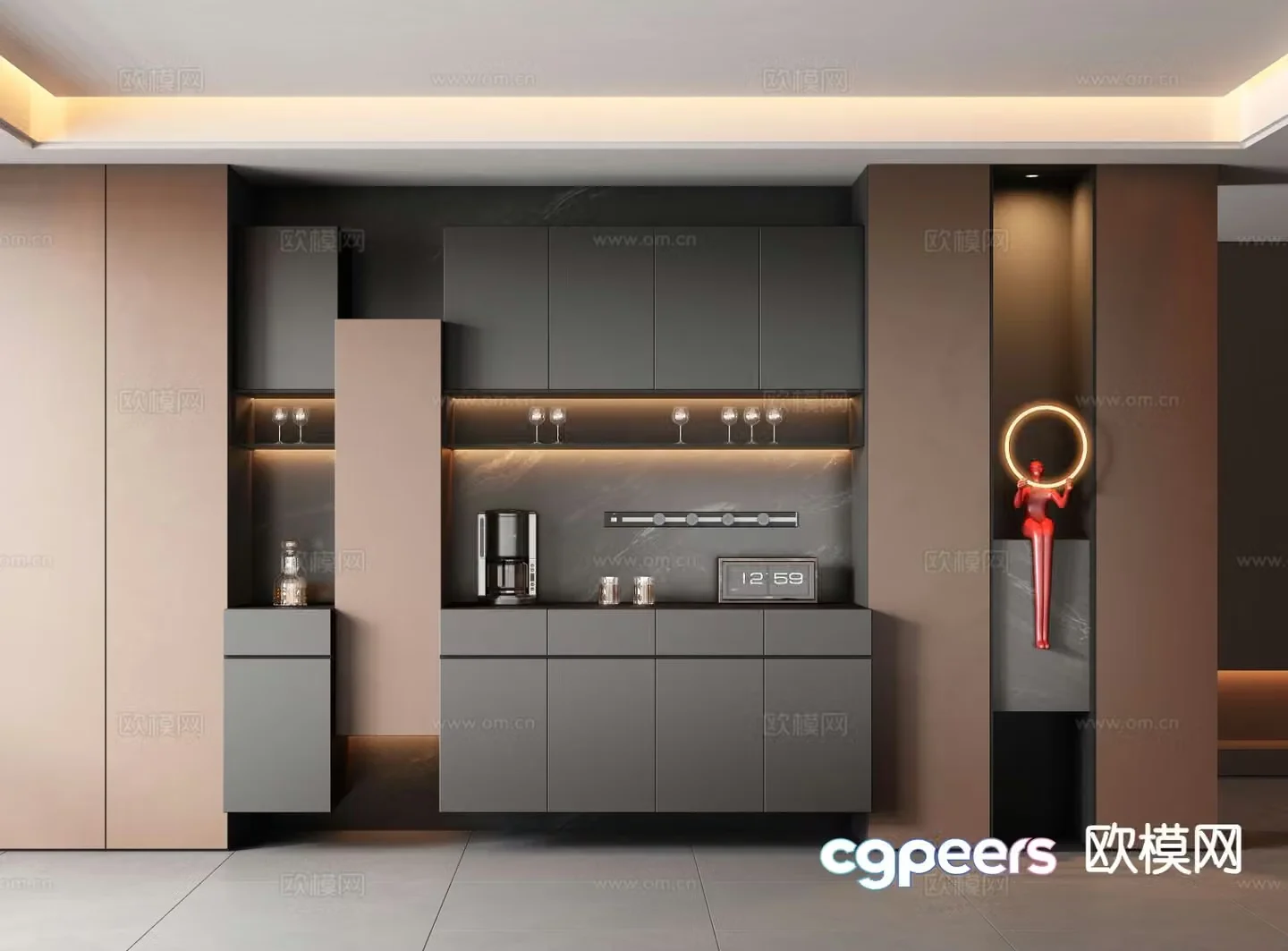 Italian sideboard 3d model
