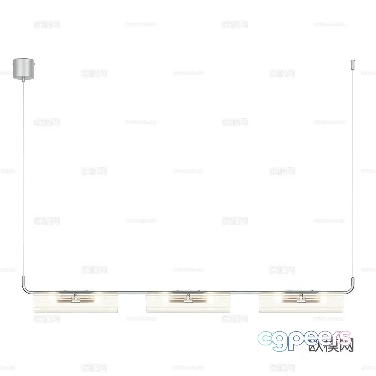 Modern simple chandelier chandelier simple chandelier living room chandelier glass chandelier 3d model