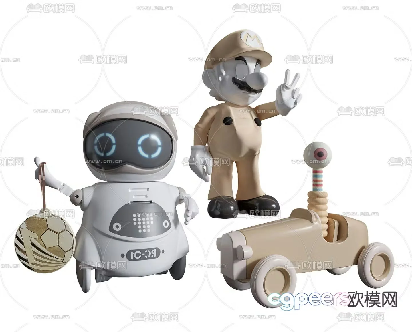 Doll toy 3d model