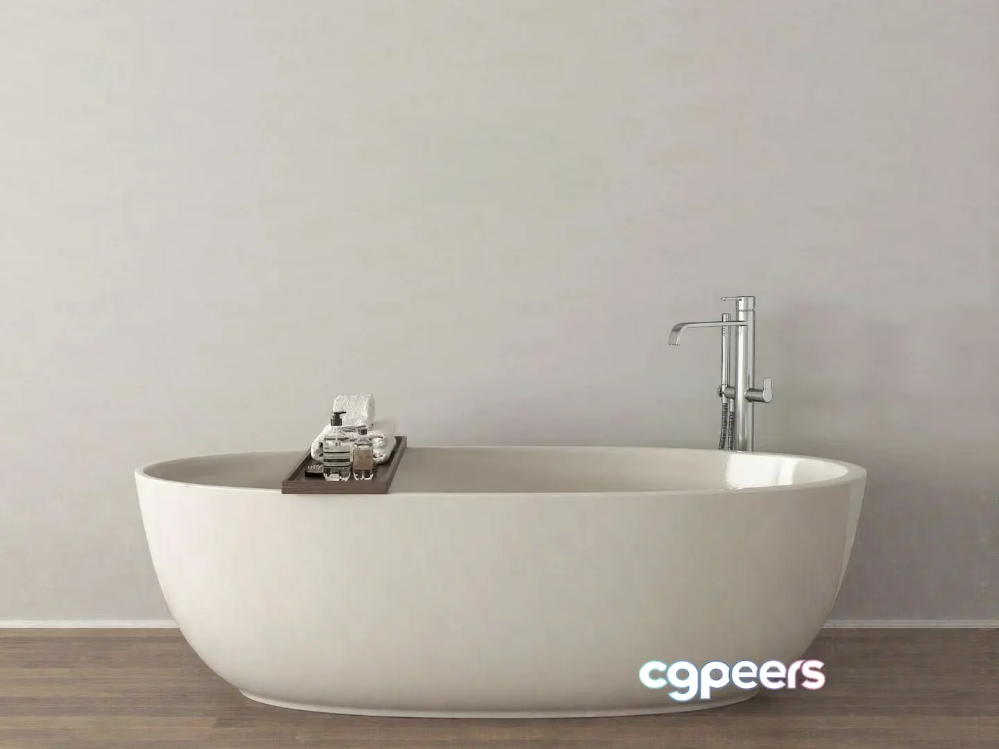 A White Bathtub 3D Model – 13225 – VRAY Render