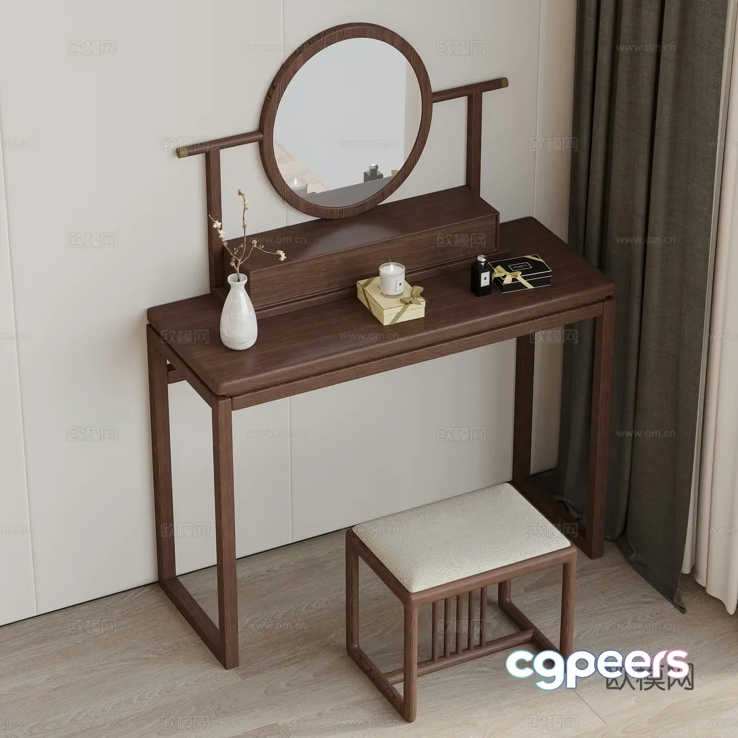 New Chinese style dresser 3d model
