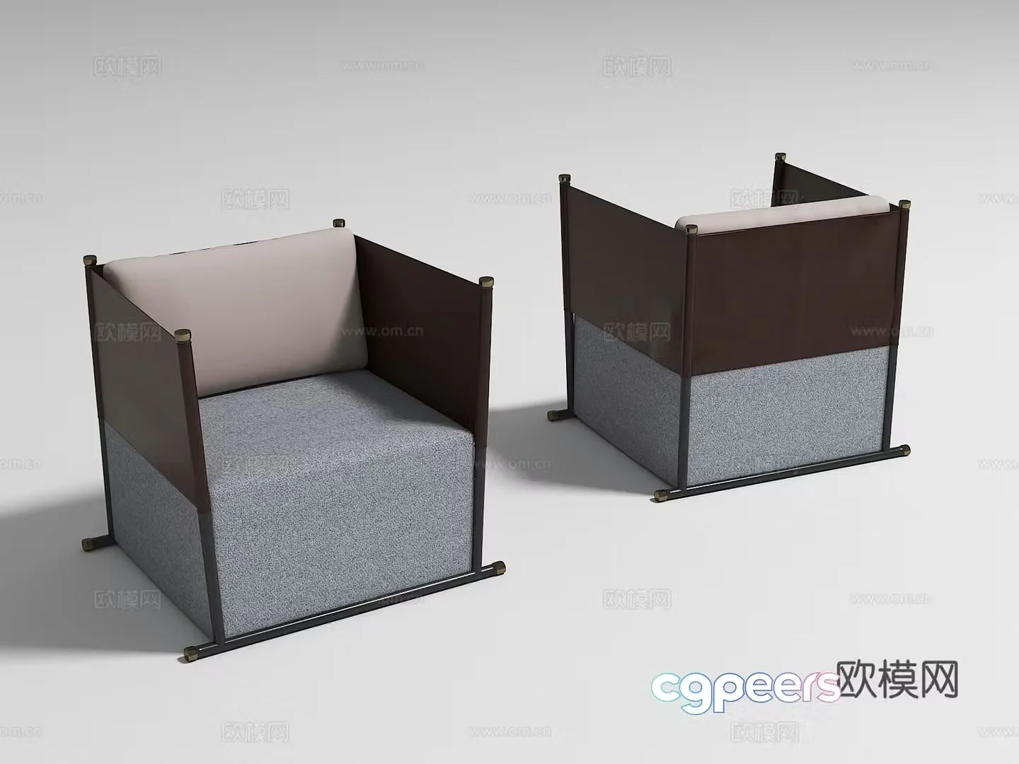 Modern leisure chair 3d model