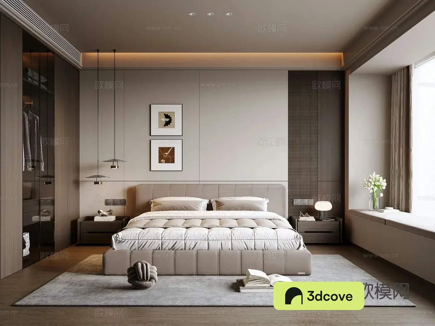 Italian home bedroom