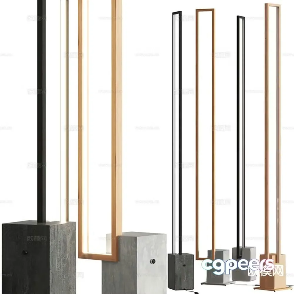 Light luxury art lamp floor lamp 3D model