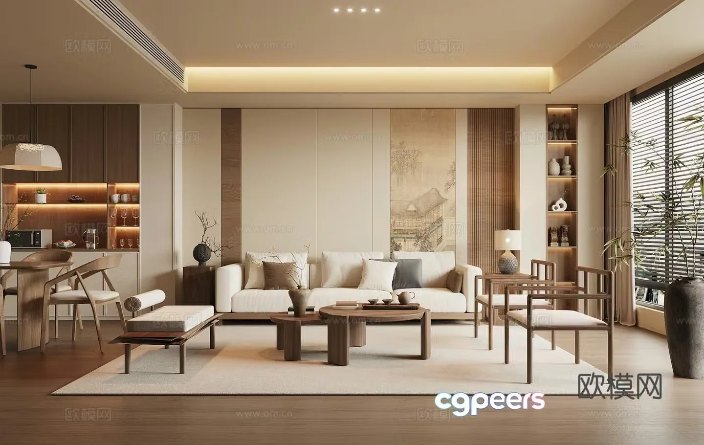 Song style restaurant 3D model