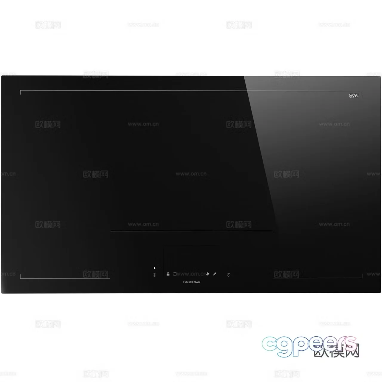 Gaggenau Induction Cooker Minimalist Induction Cooker Induction Cooker 3D Model