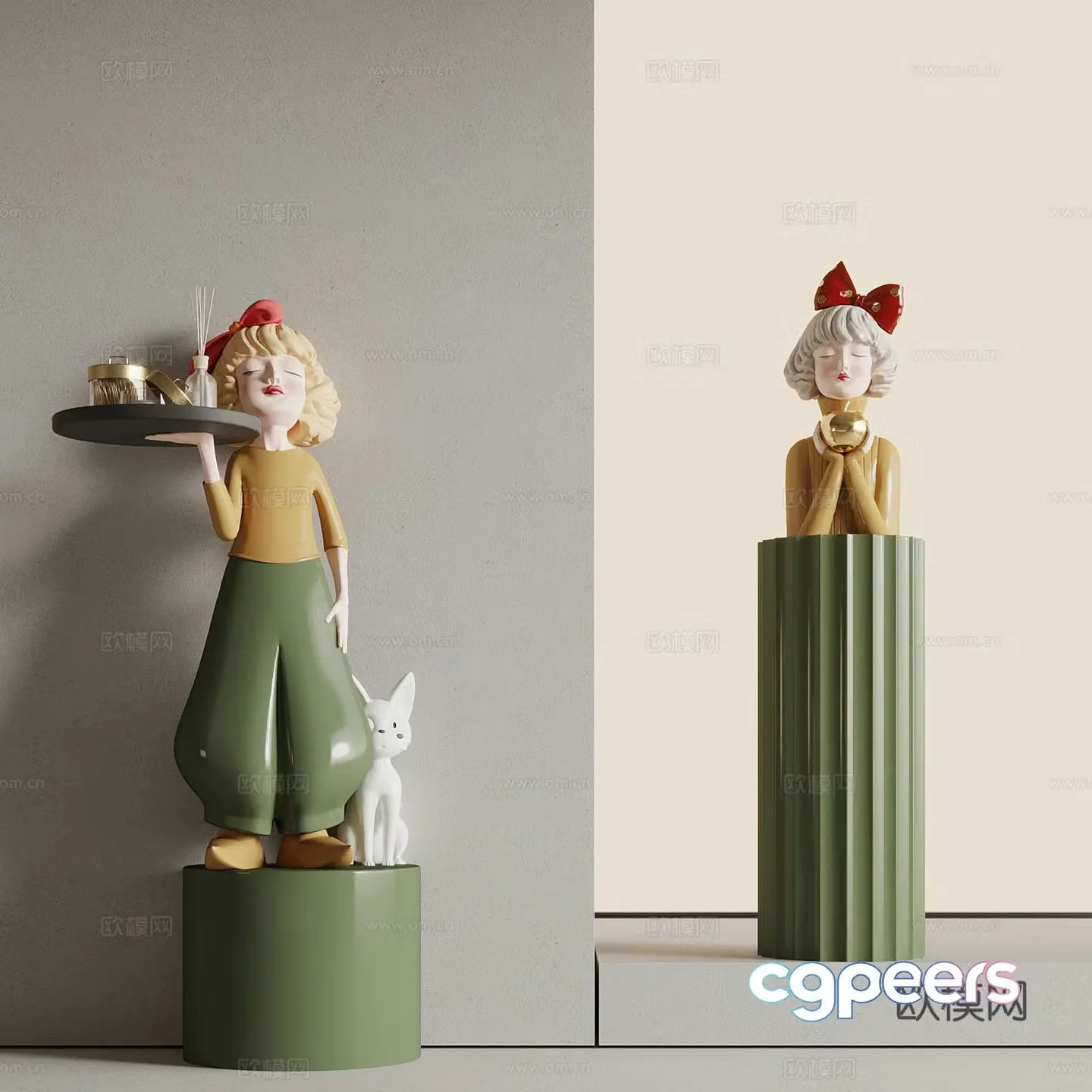 Sculpture ornaments Modern art sculpture 3d model