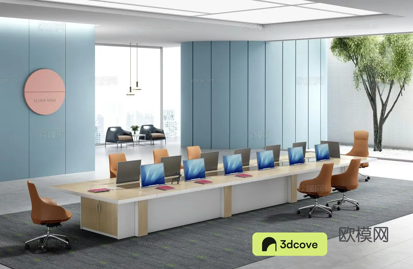 Working equipment office space office area staff desk and chair