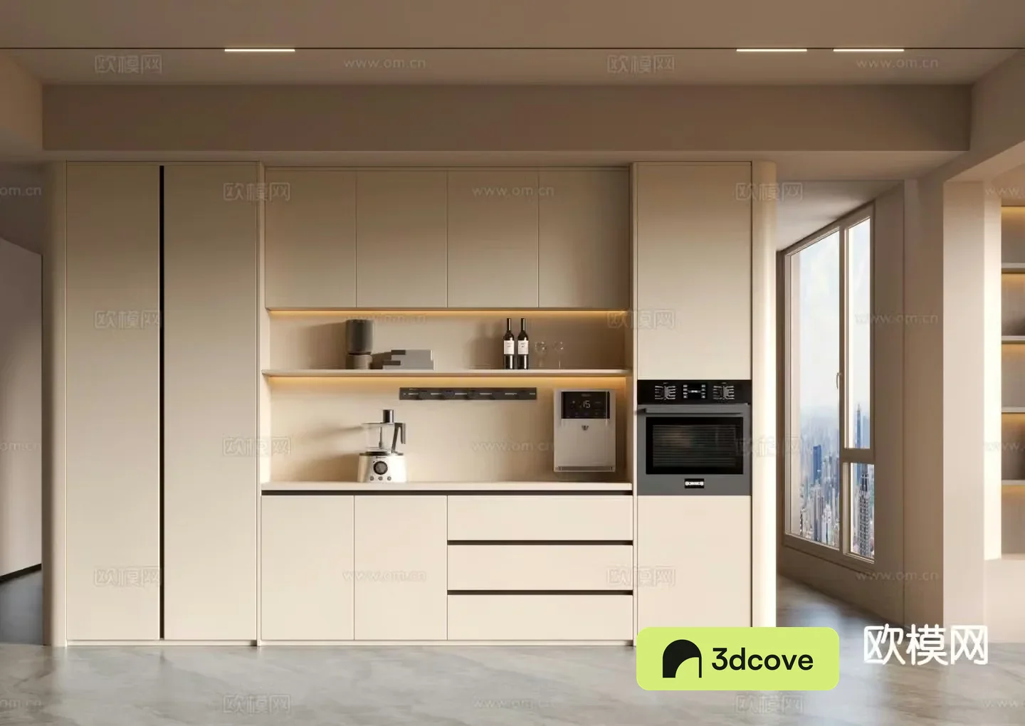 Modern wine cabinet sideboard