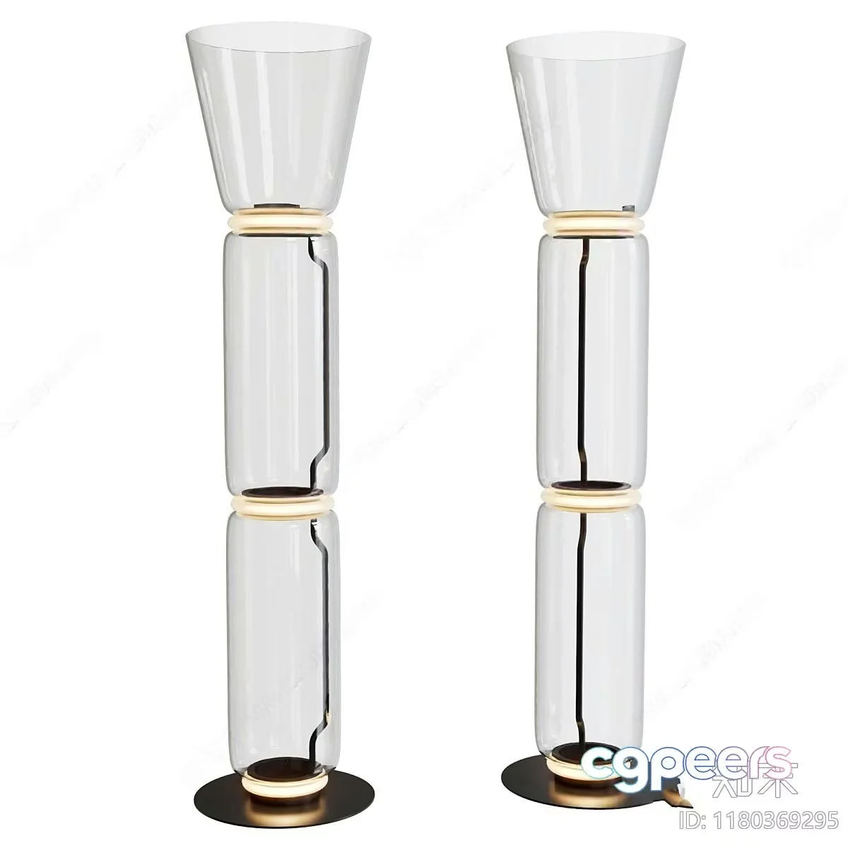 Modern Glass Floor Lamps 3D Model – 7983 – CORONA Render
