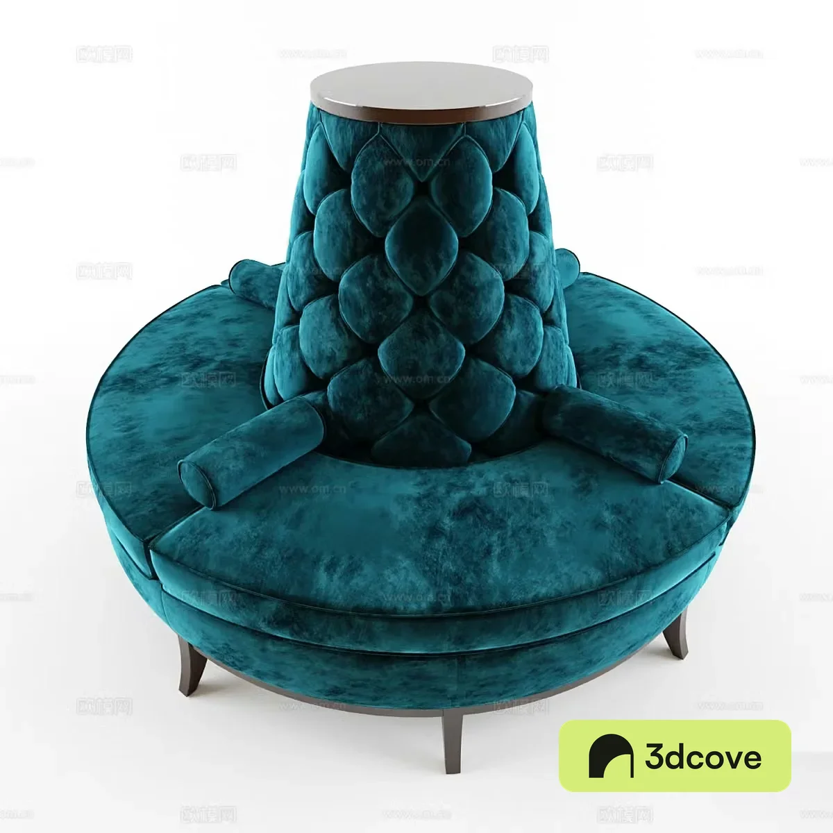 Round long chair lobby sofa