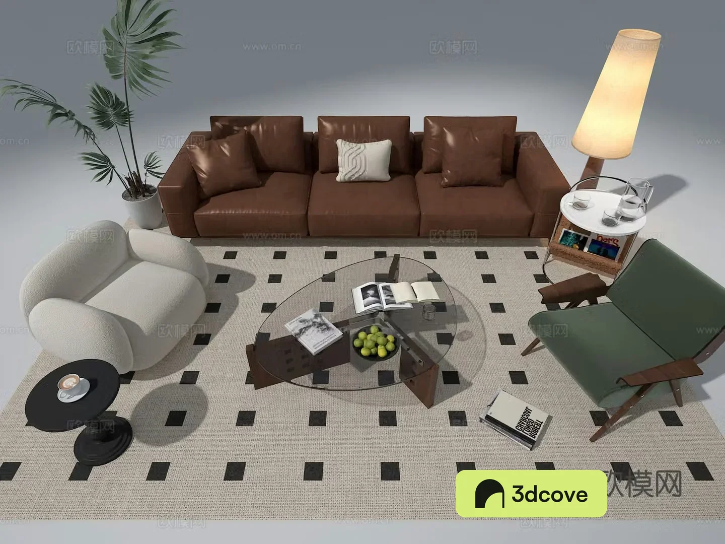 Sofa coffee table combination