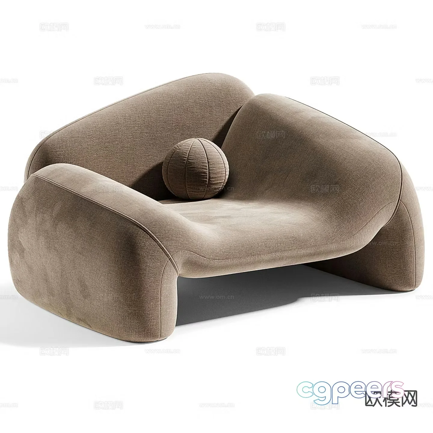 Jell Italian Armchair 3d Model