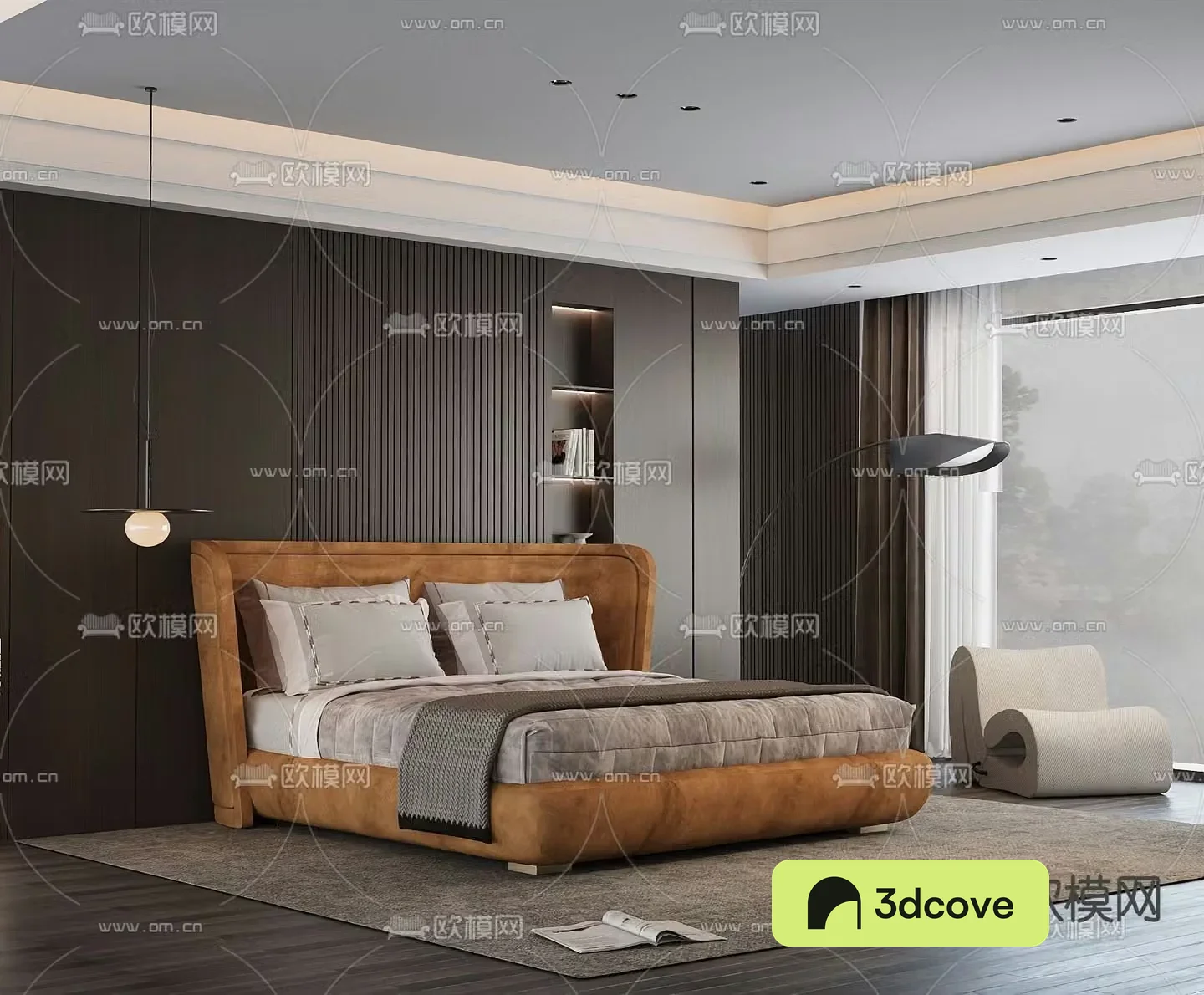 Modern double bed