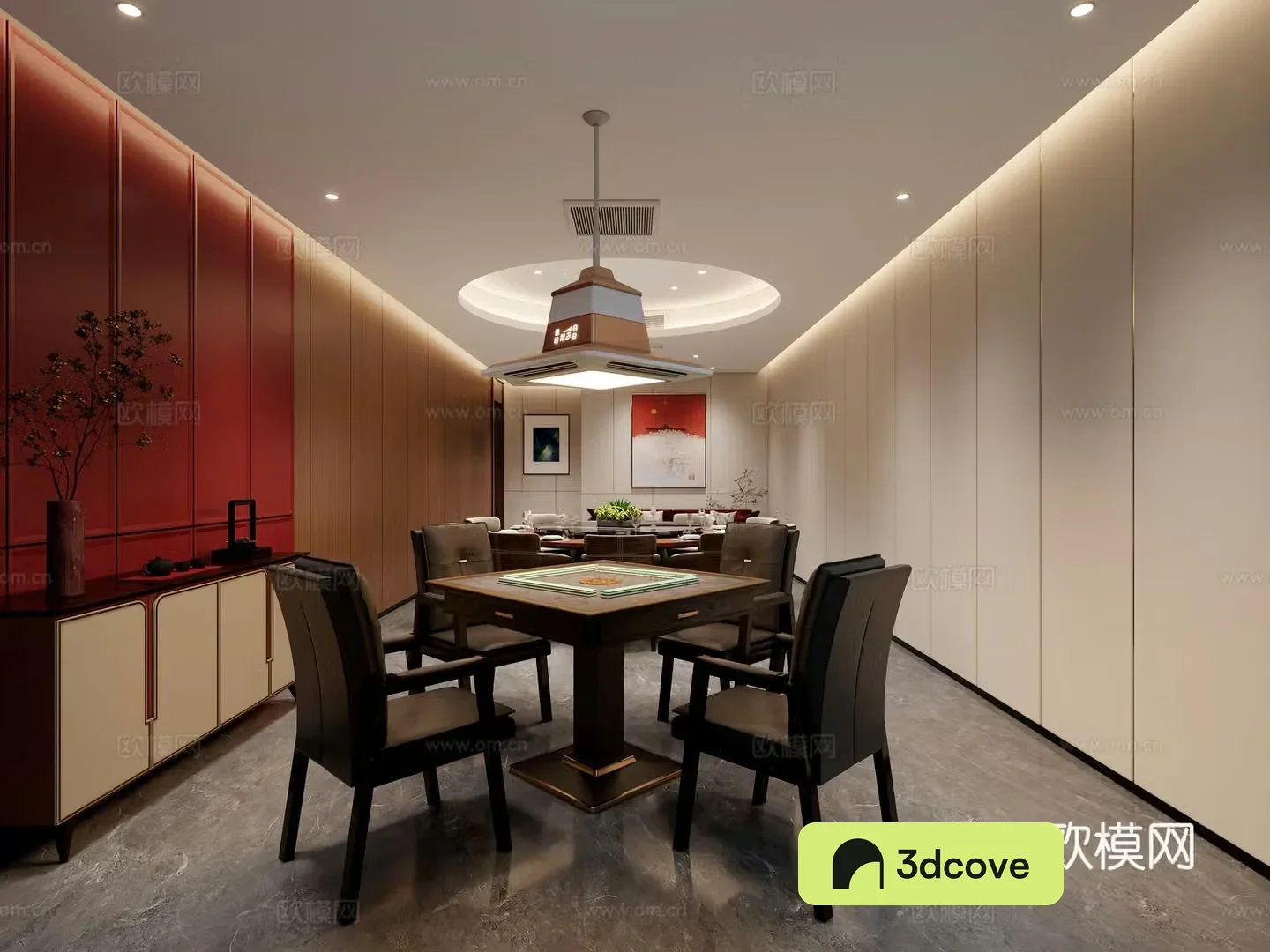 New Chinese Hotel Mahjong Room Chess and Card Room
