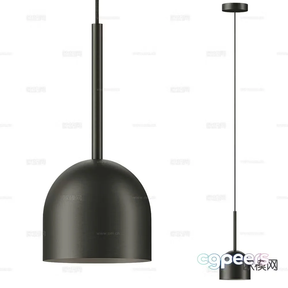 Robin modern small chandelier 3d model