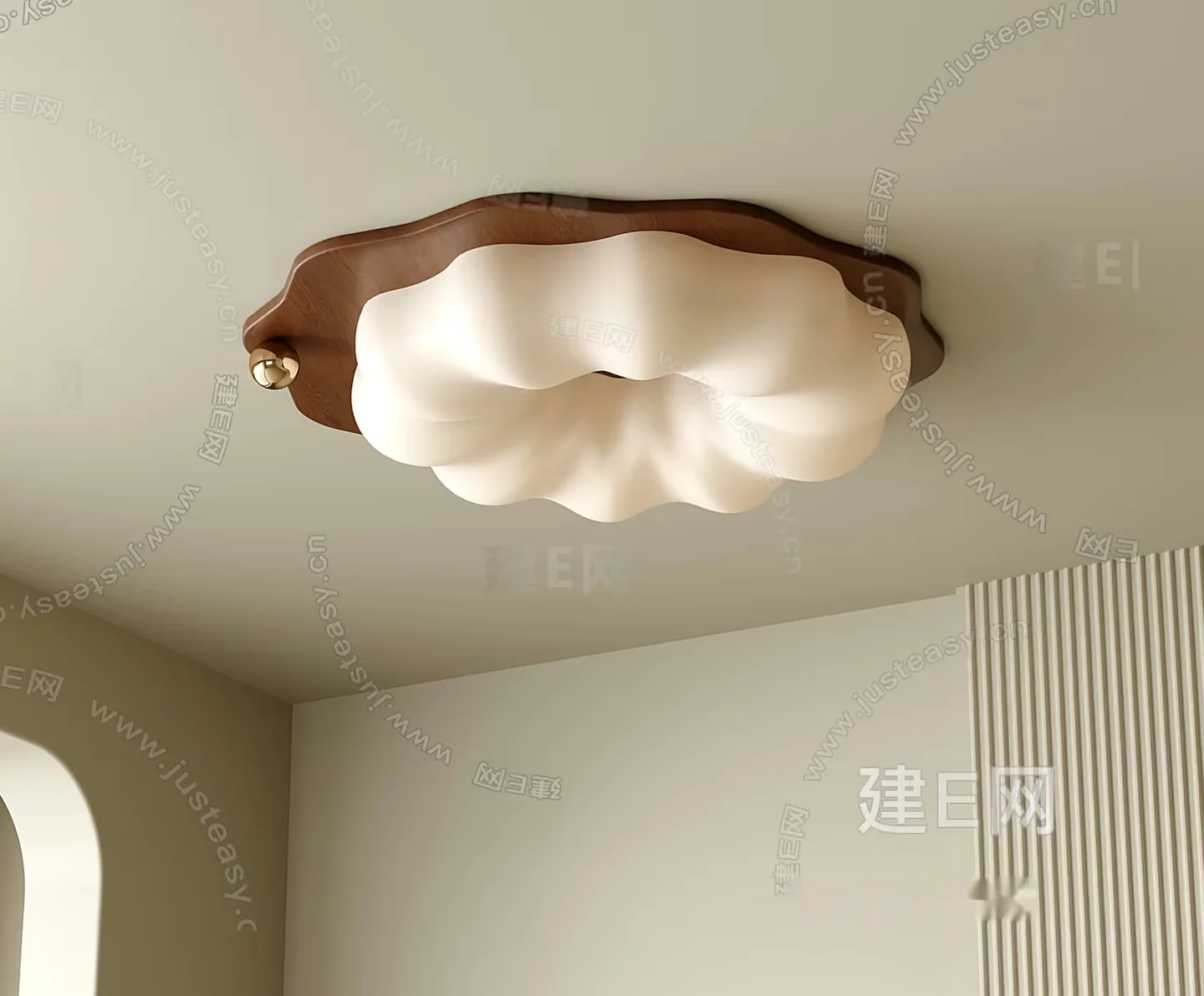 Gold Light Fixture 3D Model – 9427 – VRAY Render