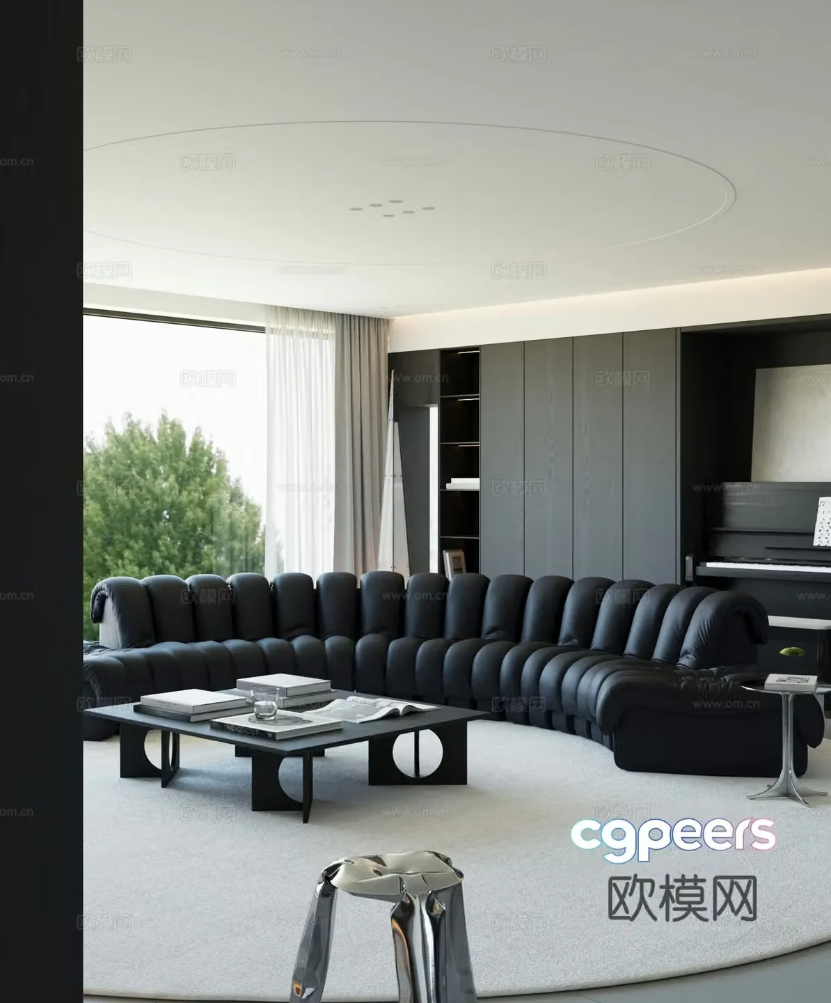 Modern living room 3d model