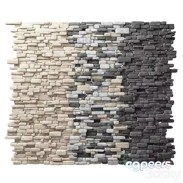 3ds Max Free – Stone brick for decoration