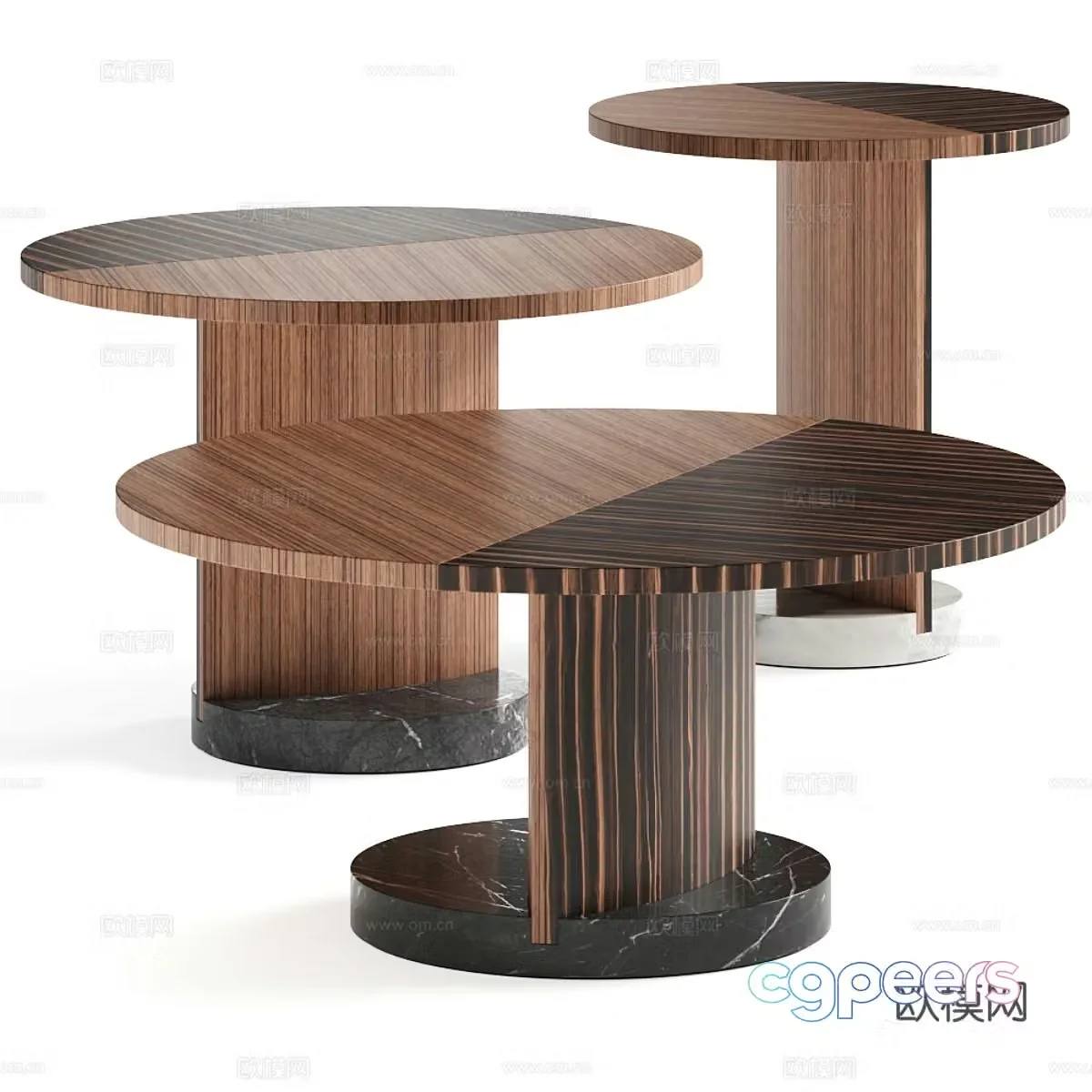 Modern Italian Porada Leaf Coffee Table 3D Model