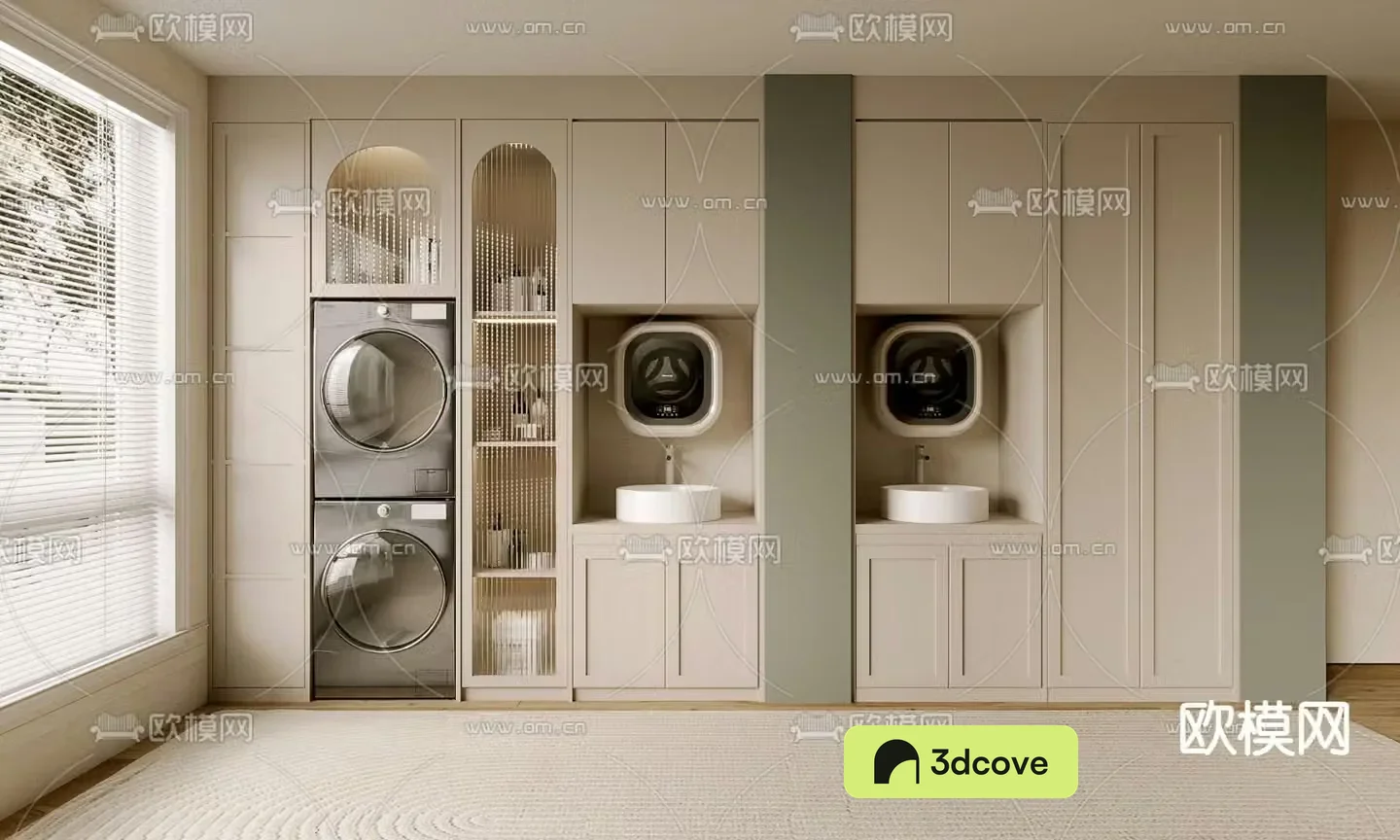 Balcony cabinet washing machine cabinet