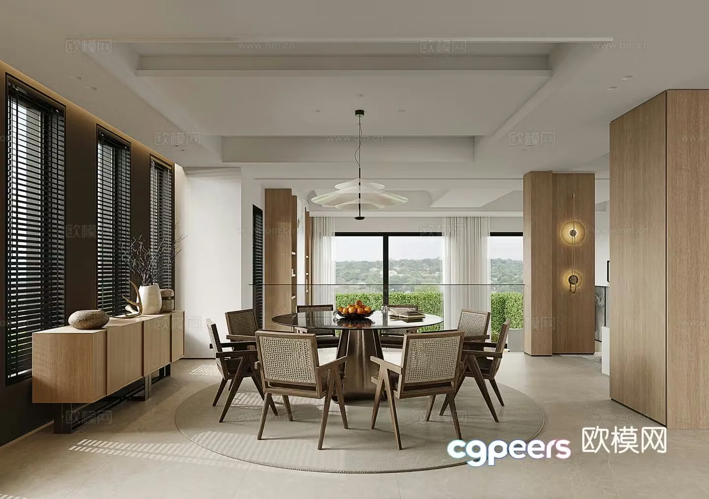 Modern Italian restaurant 3d model