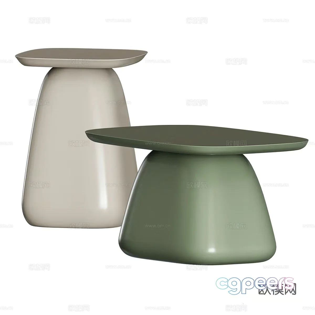 Modern Side Tables 3D Model – 6950 – VRAY Render