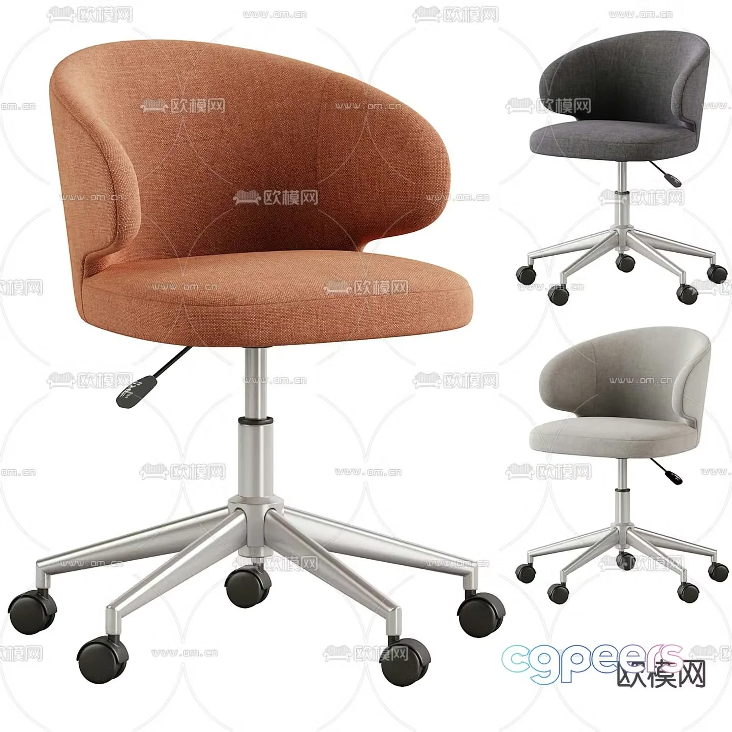 Office chair conference chair staff chair 3d model