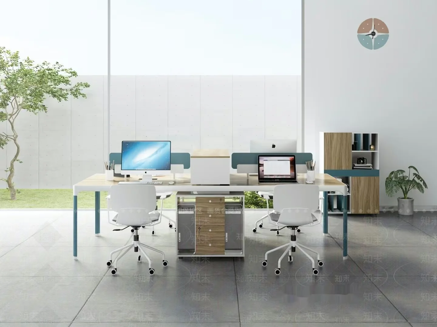 Modern Office Space 3D Model – 20114 – VRAY Render