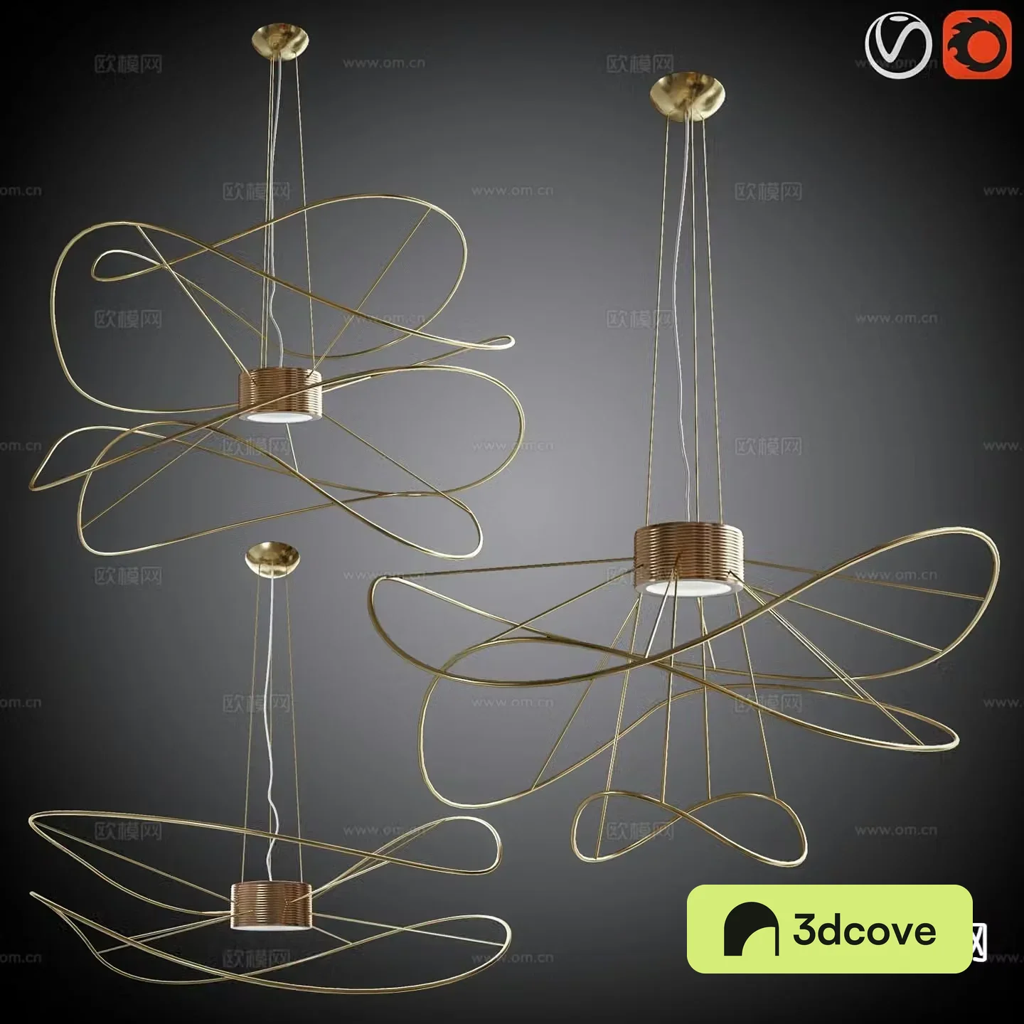 Light luxury chandelier creative chandelier