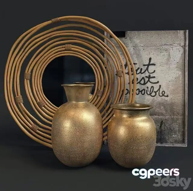 3ds Max Free – Dutchbone decorative set