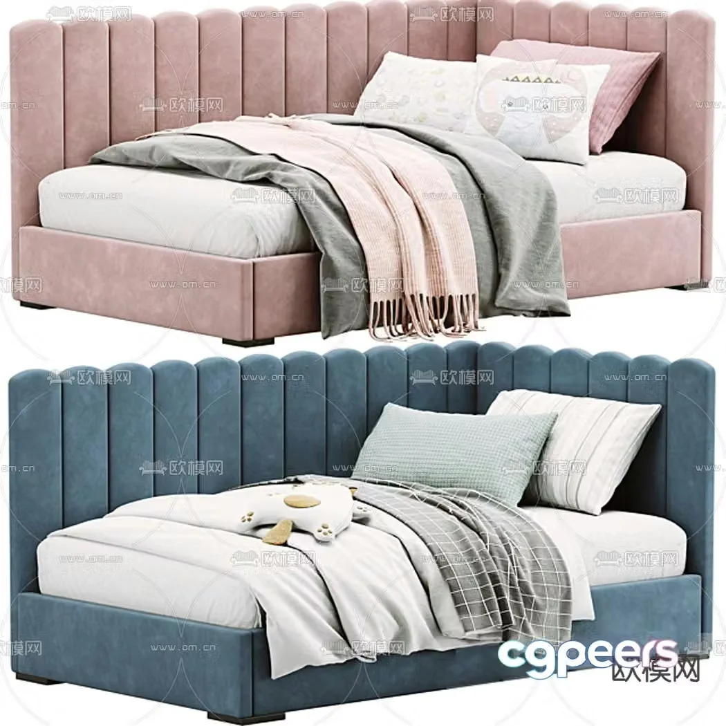 Children’s bed sofa bed 3d model