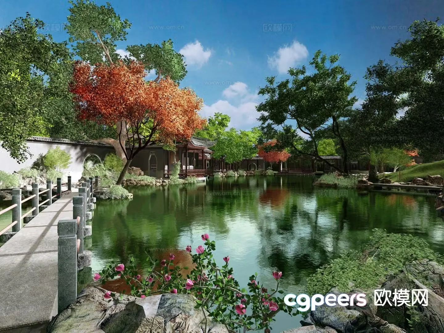 Chinese Suzhou Garden Suzhou Garden Landscape 3D model