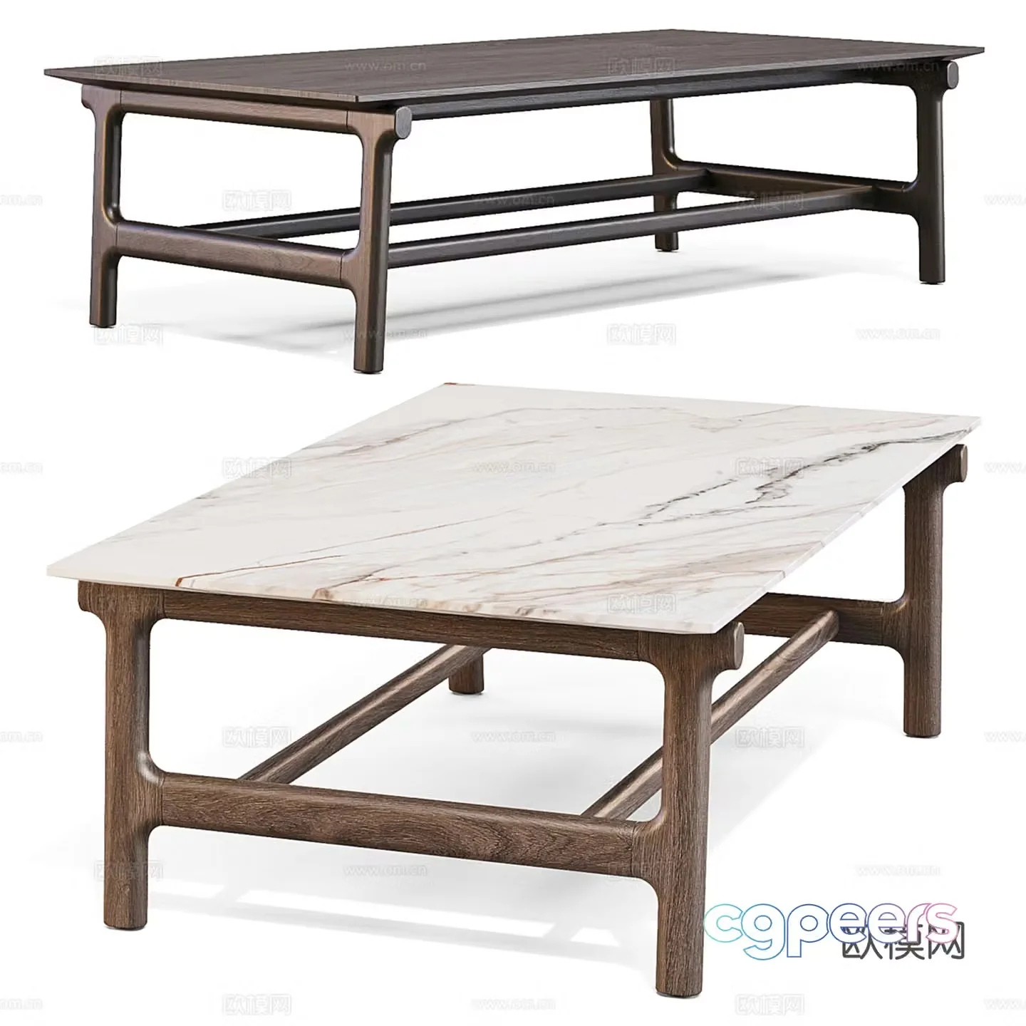 Medieval style coffee table 3D model