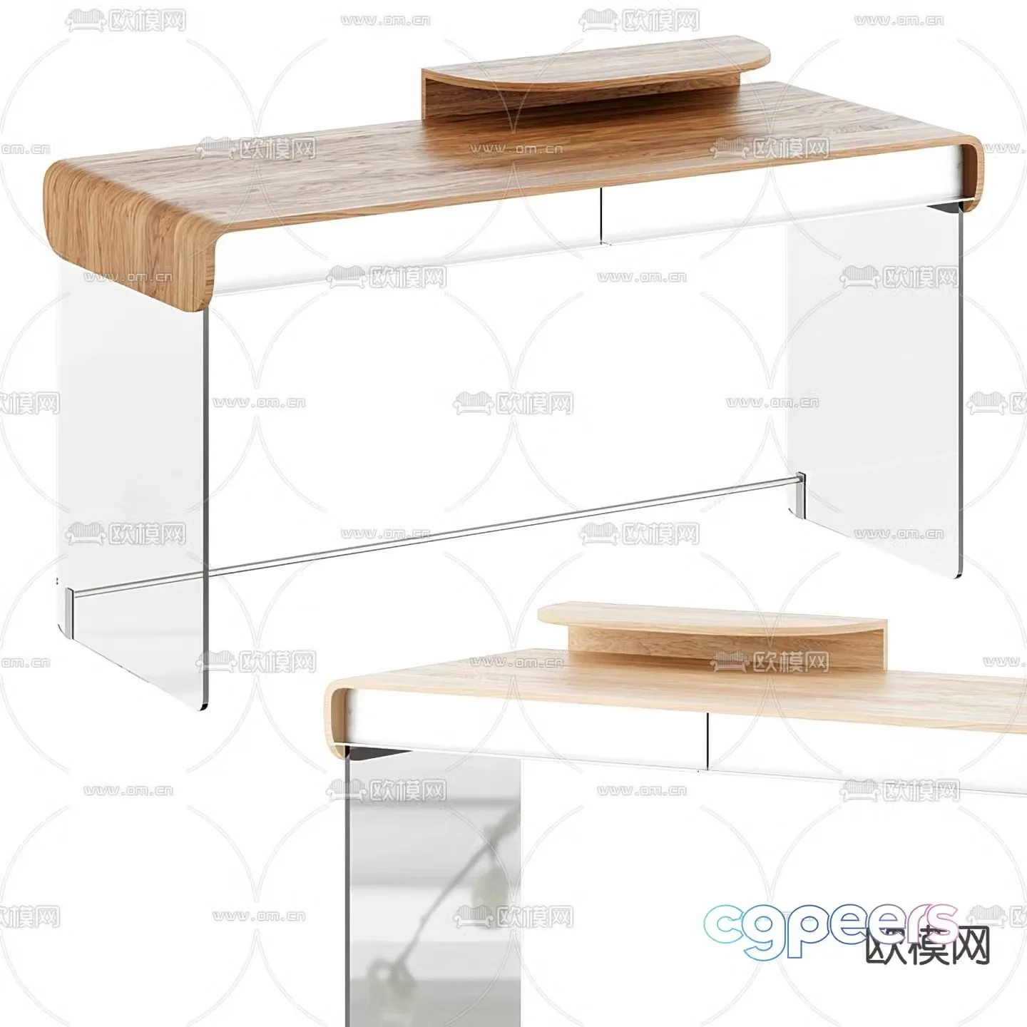 pertica dressing table dressing table 3d model