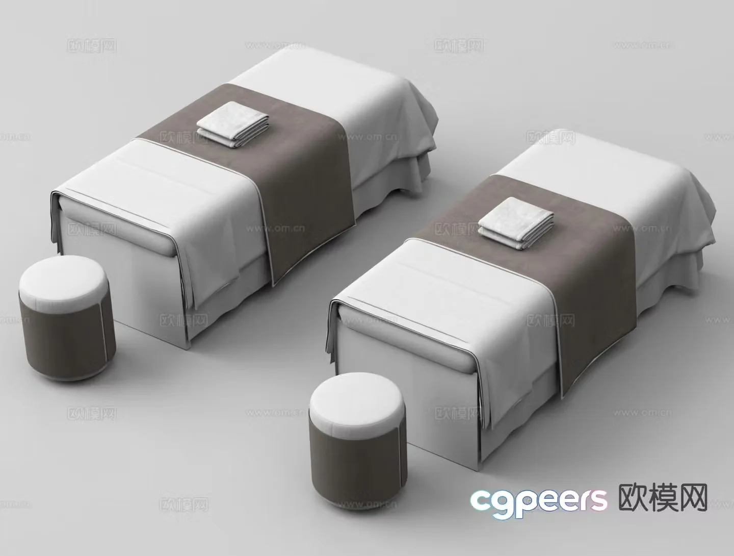 Modern massage bed beauty bed 3d model