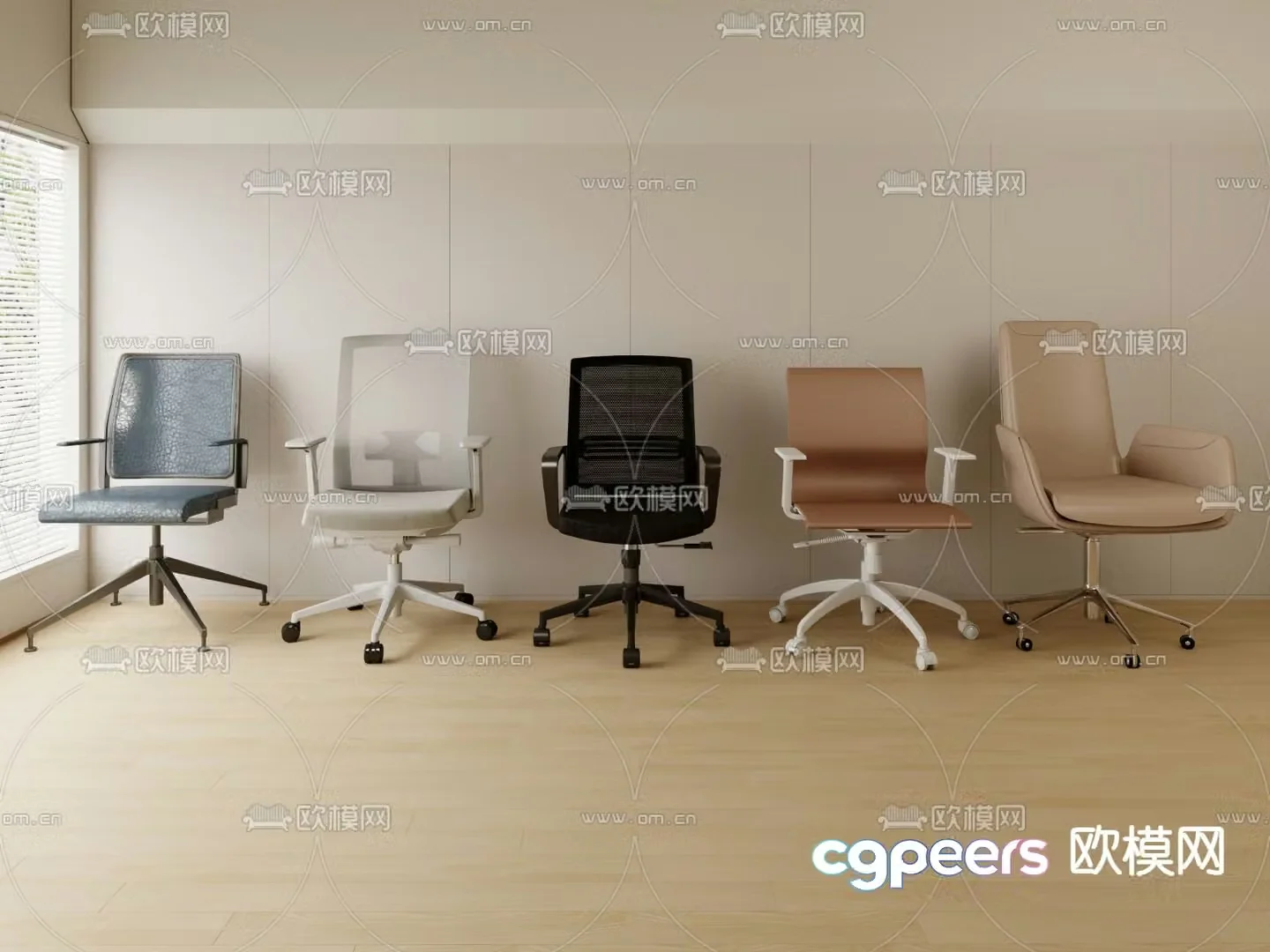 Office chair conference chair staff chair 3d model